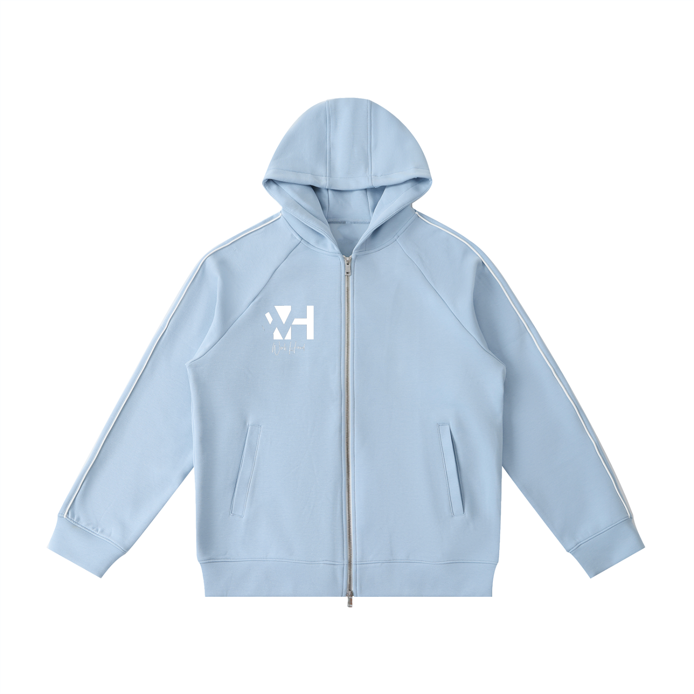 Heavyweight Raglan Sleeve Zip Hoodie