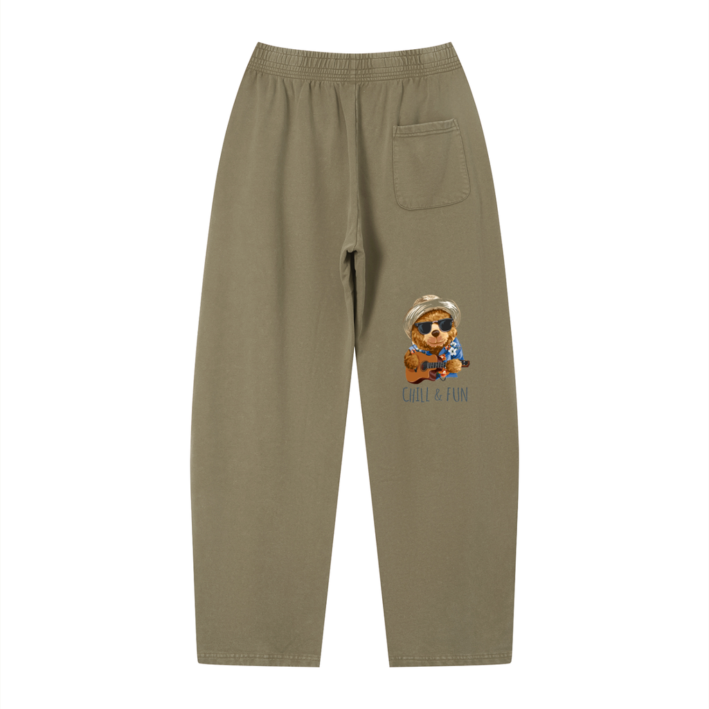 Unisex Vintage Wash Loose Sweatpants