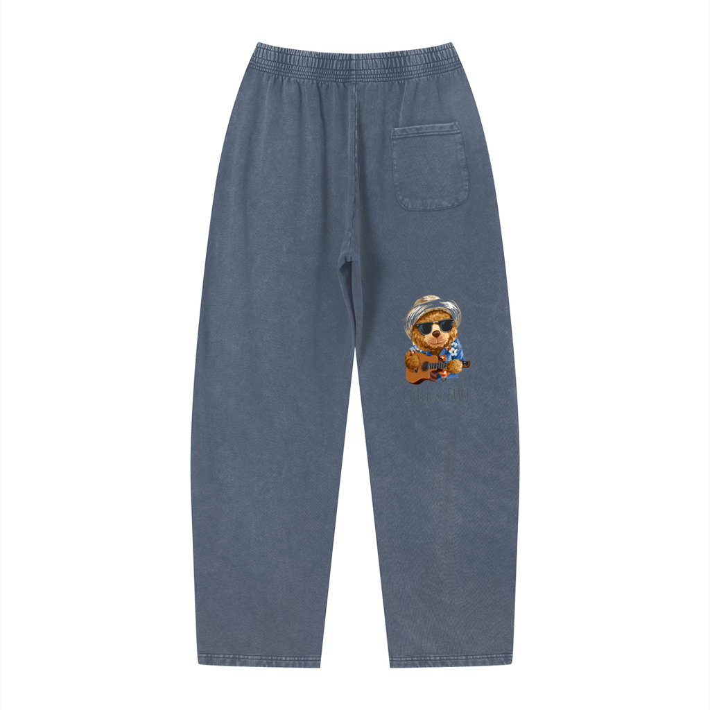 Unisex Vintage Wash Loose Sweatpants
