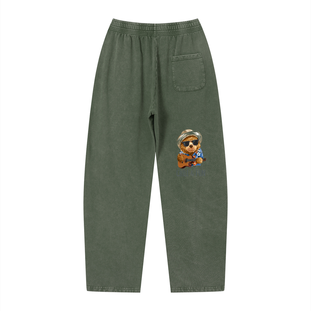 Unisex Vintage Wash Loose Sweatpants